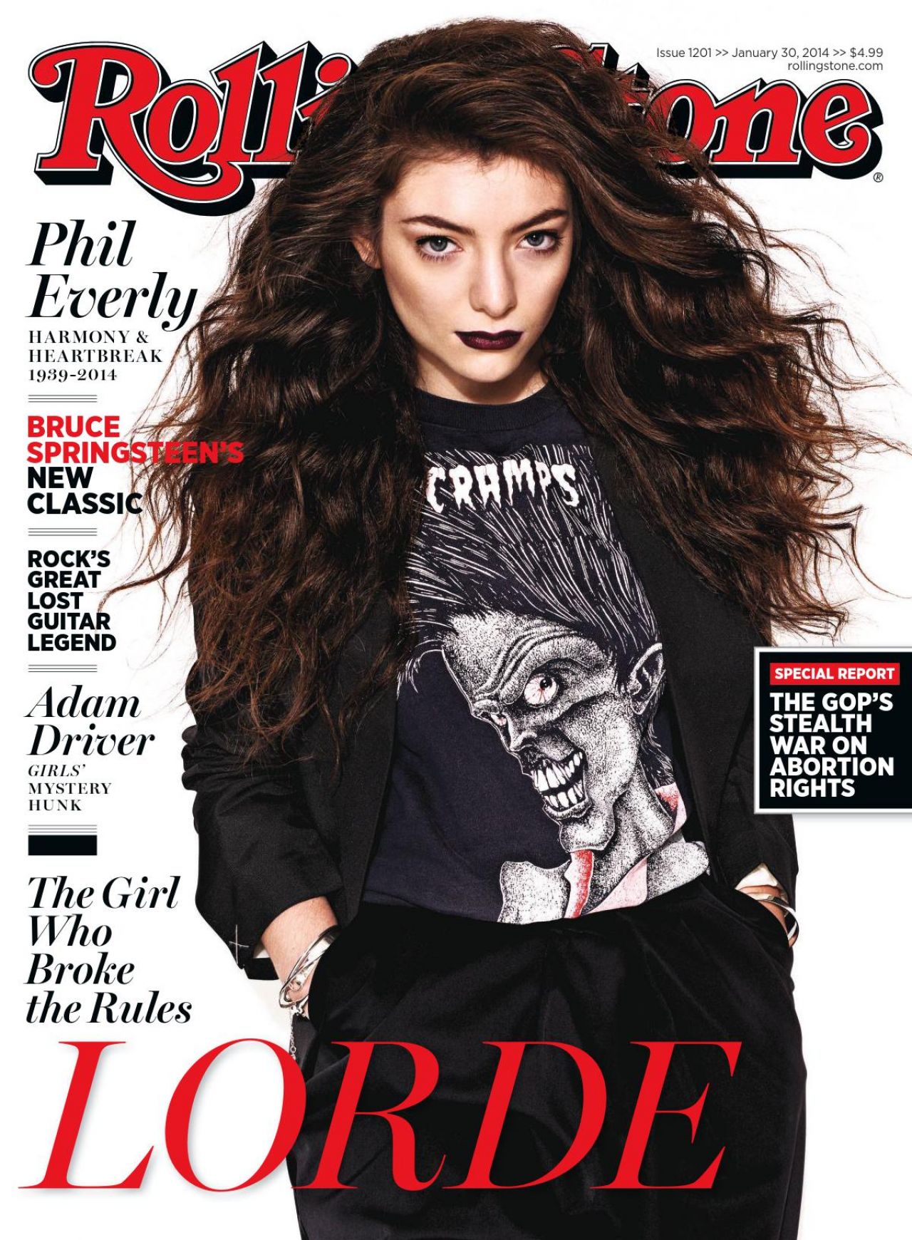 Lorde - ROLLING STONE Magazine (USA) – January 30, 2014