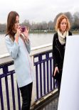 Lucy Watson Unveils Her Anti-Fur AD for PETA at Chelsea Bridge in London - January 2014