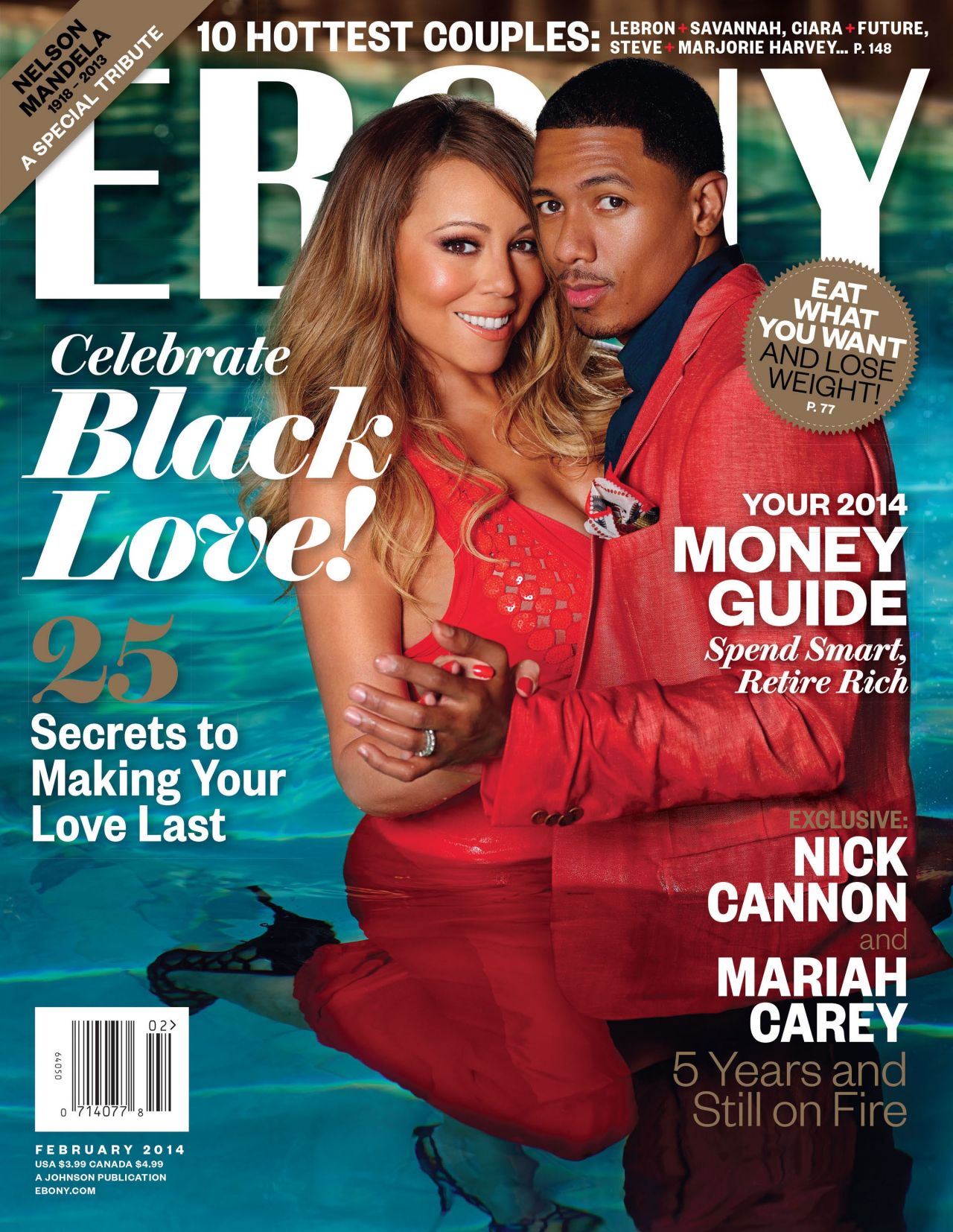 Mariah Carey - EBONY Magazine - February 2014 Issue