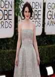 Michelle Dockery Wears Oscar de la Renta at 2014 Golden Globe Awards Red Carpet