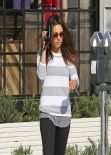 Mila Kunis Street Style -  in Spandex Out in LA, January 2014