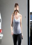 Minka Kelly Gym Style - Leaving the Gym, January 2014