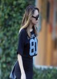 Naya Rivera Street Style - Leaving a studio in West Hollywood - January 2014