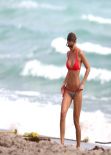 Olga Kent Bikini Candids - Miami, January 2014