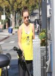 Olivia Wilde Street Style - at a gas station in West Hollywood - January 2014