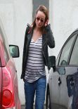 Olivia Wilde Street Style - Out for Lunch in Los Angeles - January 2014