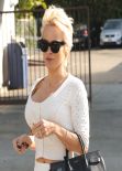 Pamela Anderson Street Style - Out in Los Angeles - January 2014