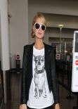 Paris Hilton at LAX Airport - January 2014