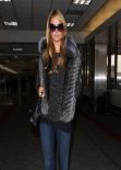 Paris Hilton in Jeans - LAX Airport - January 2014