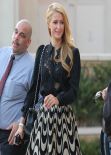 Paris Hilton Street Style - Shopping at Barneys of New York in Beverly Hills