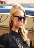 Paris Hilton Street Style - Shopping at Barneys of New York in Beverly Hills