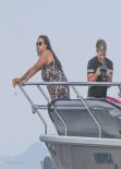 Rihanna Bikini Candids - on Yacht in Rio de Janeiro, January 2014