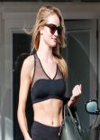 Rosie Huntington - Whiteley Gum Style - Leaving the Gym in West Hollywood - January 2014