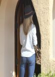 Rosie Huntington-Whiteley in Jeans - Leaves a "Friend