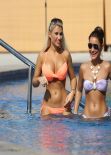 Sam & Billie Faiers Bikinis by the swimming pool in Dubai - November 2013