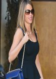 Sofia Vergara Street Style - Leaving Il Pistaio Restaurant in Beverly Hills, January 2014