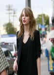 Taylor Swift Street Style - at an Antique Shop in Los Angeles, January 2014