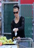 Teri Hatcher - in Tights at Whole Foods in Studio City, January 2014