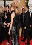 Uma Thurman on Red Carpet - 2014 Golden Globe Awards