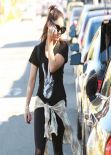 Vanessa Hudgens Street Style - Leaving the Gym - LA January 2014