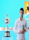 Victoria Azarenka and Novak Djokovic - 2014 Australian Open Official Draw in Melbourne
