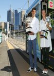 Victoria Azarenka and Novak Djokovic - 2014 Australian Open Official Draw in Melbourne
