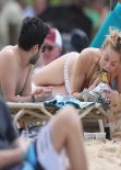  LeAnn Rimes Bikini Candids - Grabs a Bite While Soaking up the Sun - February 2014