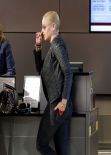 Abbie Cornish - Booty in Jeans - LAX Airport in Los Angeles, February 2014