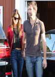 Alessandra Ambrosio in Tight Jeans  - Out in Brentwood, February 2014