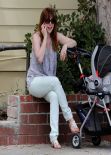 Alyson Hannigan Street Style - Out with Daughter Keeva in Los Angeles