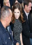 Anna Kendrick Attends Tory Burch Fashion Show in New York City, February 2014