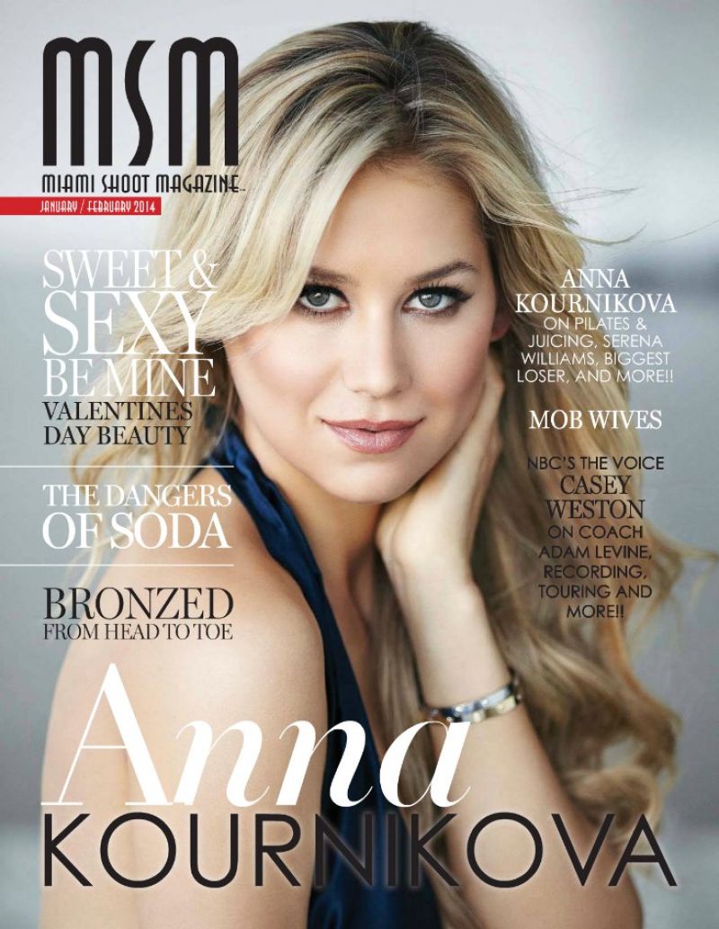 Anna Kournikova - MIAMI SHOOT Magazine - Jan/Feb 2014 Issue