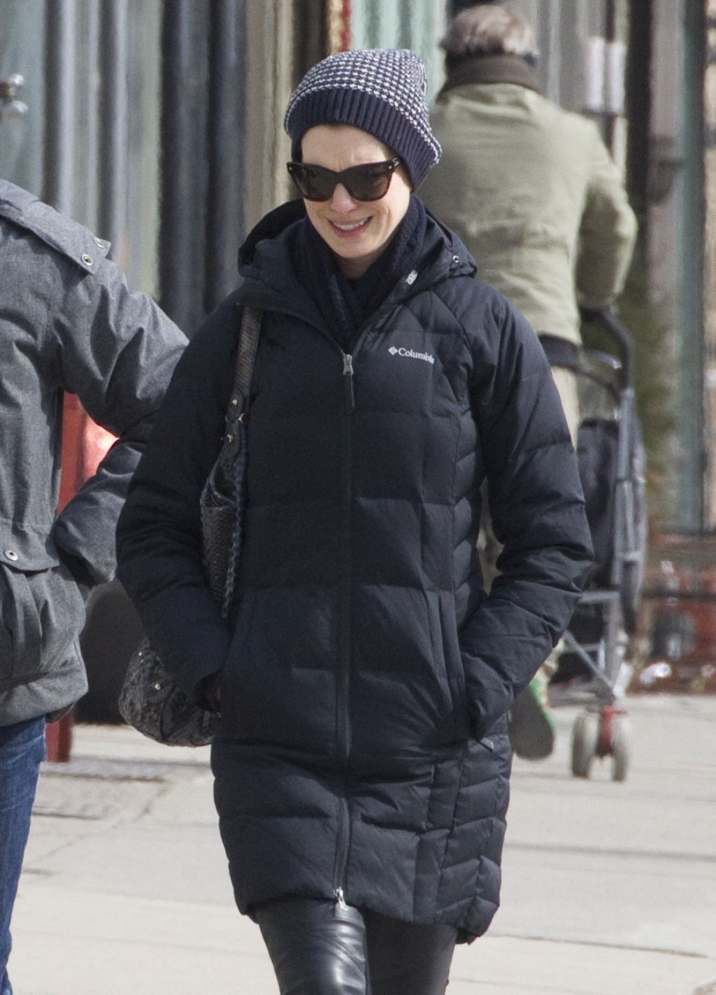 Anne Hathaway - Real Brooklyn Street Style: Winter 2014 • CelebMafia