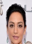Archie Panjabi Wearing Ports 1961 Gown – 2014 NAACP Image Awards in Pasadena