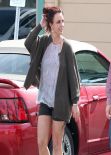 Britney Spears Displays Der Muscular Legs in Shorts - Out for Lunch in Agoura Hills - February 2014