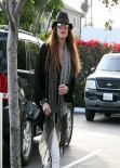 Brooke Shields Street Style - Shops at Fred Segal in West Hollywood, February 2014