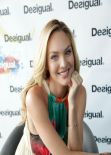 Candice Swanepoel All Smile at Desigual Presentation in New York - February 2014
