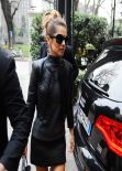 Cheryl Cole Looks Stylish in Black - Principe di Savoia Hotel in Milan, February 2014