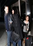 Courteney Cox in Jeans - At LAX Airport, Feb. 2014