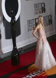 Ellie Goulding Wearing Vivienne Westwood Dress - 2014 BRIT Awards in London