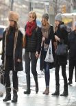 Emma Stone - Real New York City Street Style: Winter 2014