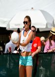 Gigi Hadid - Sports Illustrated Swimsuit Beach Volleyball Tournament in Miami, February 2014