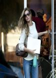 Gisele Bundchen in Jeans - Leaving an Office Building in Los Angeles, February 2014