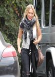 Hilary Duff in Red Ankle Boots - Out in LA, Febraury 2014