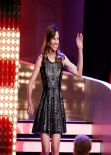 Hilary Swank Wearing Parker Flavia Dress – ‘Wetten, dass..?’ TV Show at the ISS Dome in Duesseldorf, Germany