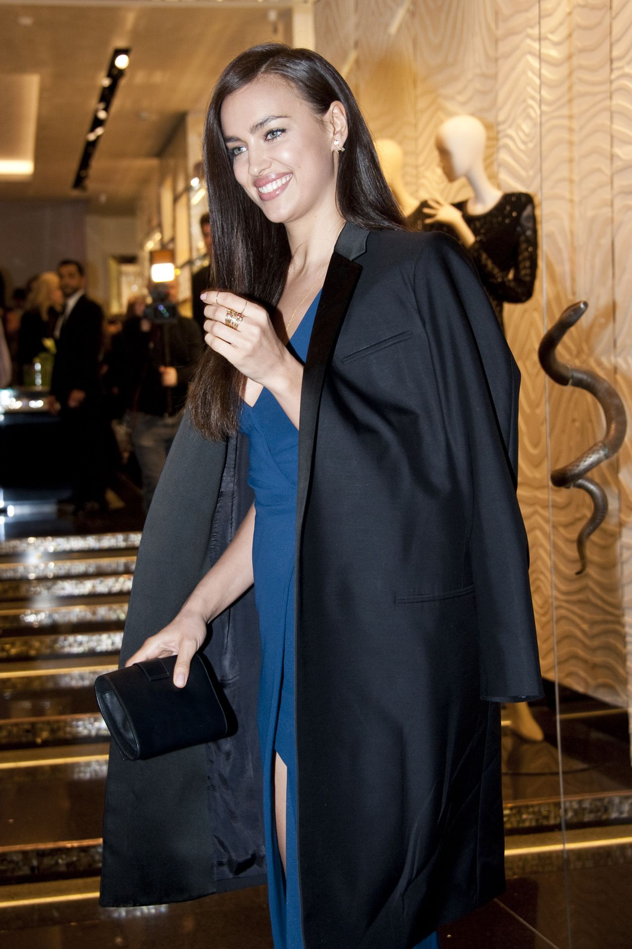 Irina Shayk - Roberto Cavalli Boutique Opening in Milan - February 2014 ...