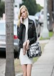 Jaime King Shows off Her Legs - Heads To An Office Building in Los Angeles
