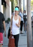 Jaimie Alexander Gym Style - Leaving Rise Movement Gym in Beverly Hills