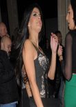 Jasmin Walia in a Revealing Dress at the Mayfair Club in London - February 2014