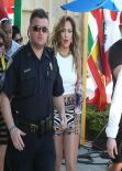 Jennifer Lopez - Filming a FIFA World Cup Music Video in Ft. Lauderdale - February 2014